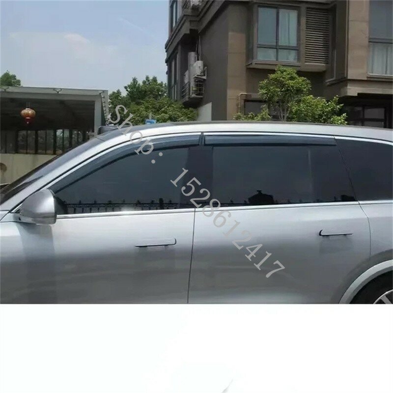 Defletor de vento lateral do carro, Viseira da janela exterior, Guarda solar e de chuva, Li Lixiang L7 L8 L9 2022 2023 2024