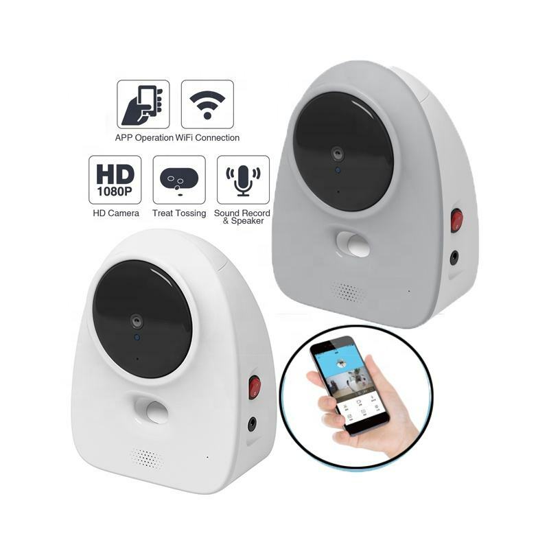 Caméra d'alimentation WiFi HD pour animaux de compagnie, 1080P, vision nocturne, compagnon intelligent, robot, distributeur de chien soucieux