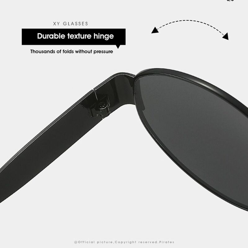Óculos escuros ovais com armação de metal para homens e mulheres, proteção UV400, tons pretos na moda, óculos punk