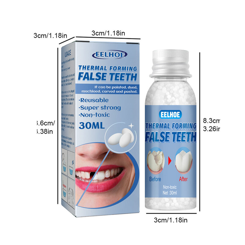 บรรจุฟันกาวกาวกันน้ำทันตแพทย์ฟันบรรจุหลุมฟิลเลอร์ Fix Kit กันน้ำและปลอดภัยฟันวีเนียร์ช่องว่างซ่อมฟัน