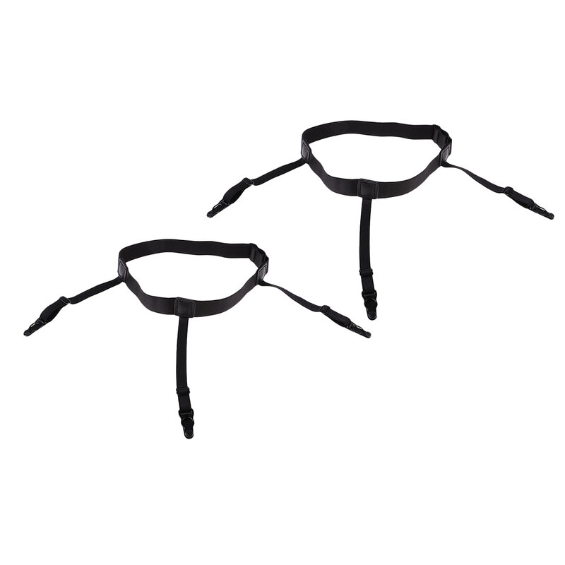 Jarretière élastique unisexe avec pinces de verrouillage, 2 pièces