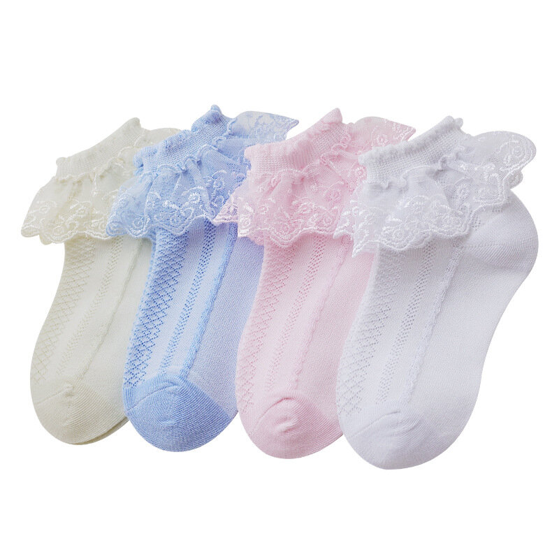 Весенне-осенние Разноцветные носки детские милые летние хлопковые тонкие невидимые детские носки