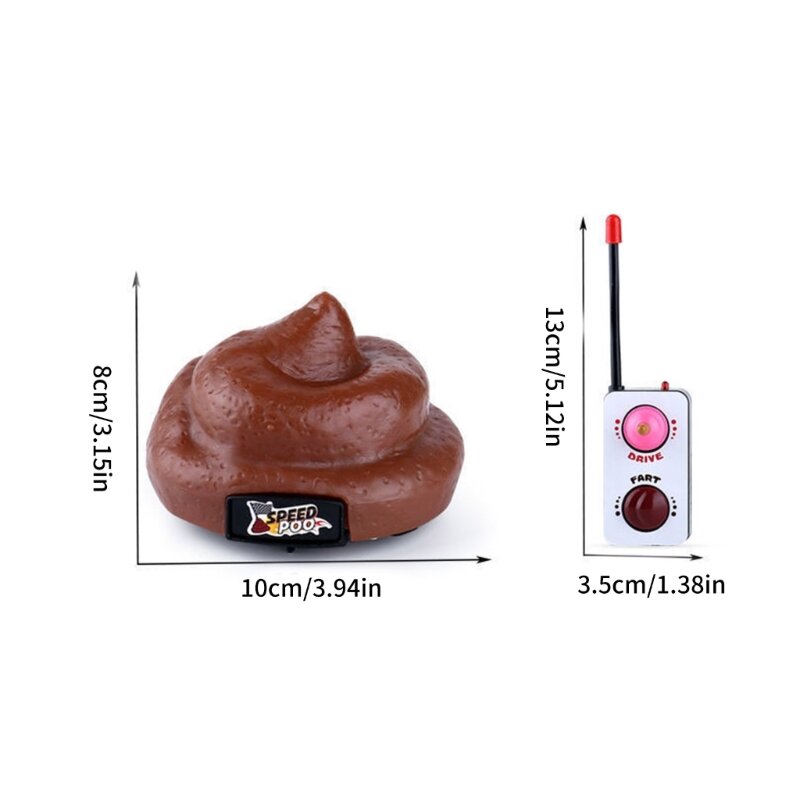 Spinning Fart Machine Remote Control Poo Toy for Pranks and Jokes DropShipping