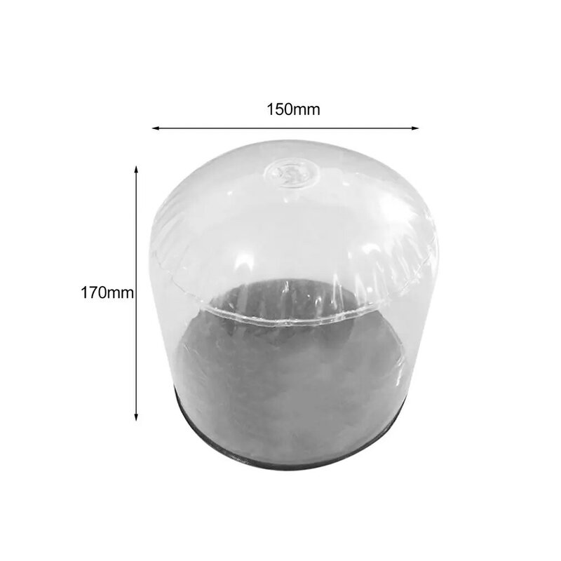 17x15cm New Air Inflation Inflatable PVC Transparent Hat Holder Support Cap Holder Support Prop Up Open Up Display Cap Holder
