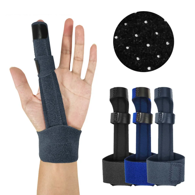 Finger Splint Brace for Arthritis Pain Relief, Estabilizador de Polegar, Liga de Alumínio Embutida, Ajustável, Cuidados de Saúde, Unisex, 1PC