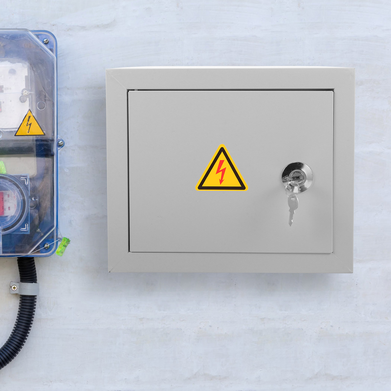 Choque elétrico Aviso Etiqueta Etiquetas, Sinais de alta tensão, Adesivos elétricos, Painel Cuidado Appliance, 4 pcs