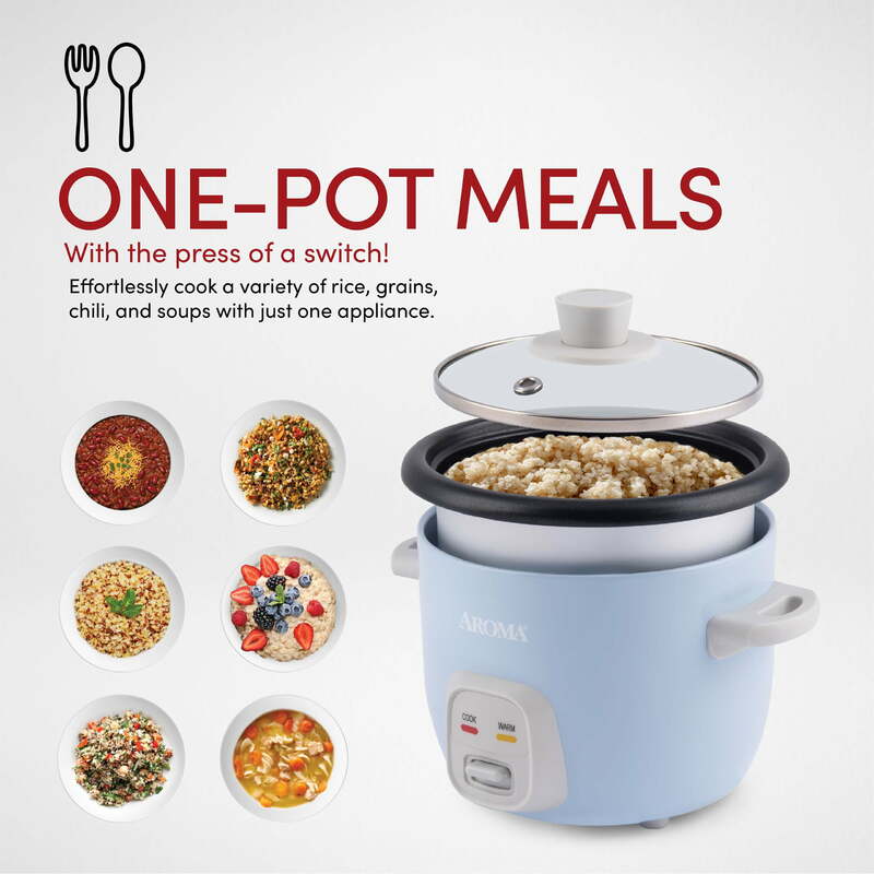 Aroma® 4-Cups (Cooked) / 1Qt. Rice & Grain Cooker