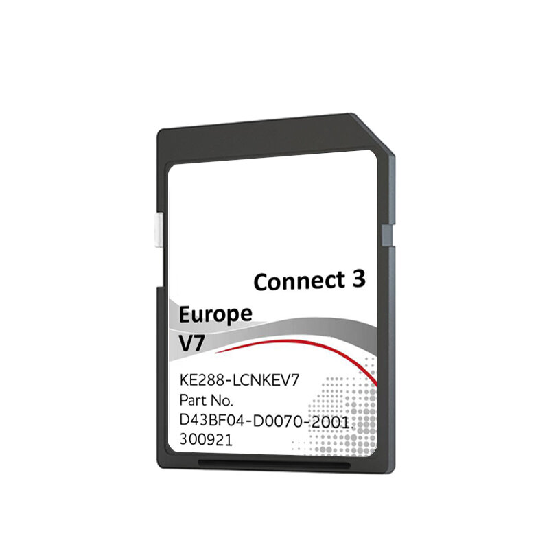 بطاقة SD لـ Nissan Note 2016, 2017, connect t3, V7, جمهورية التشيك, السويد خريطة, Naving, 16GB