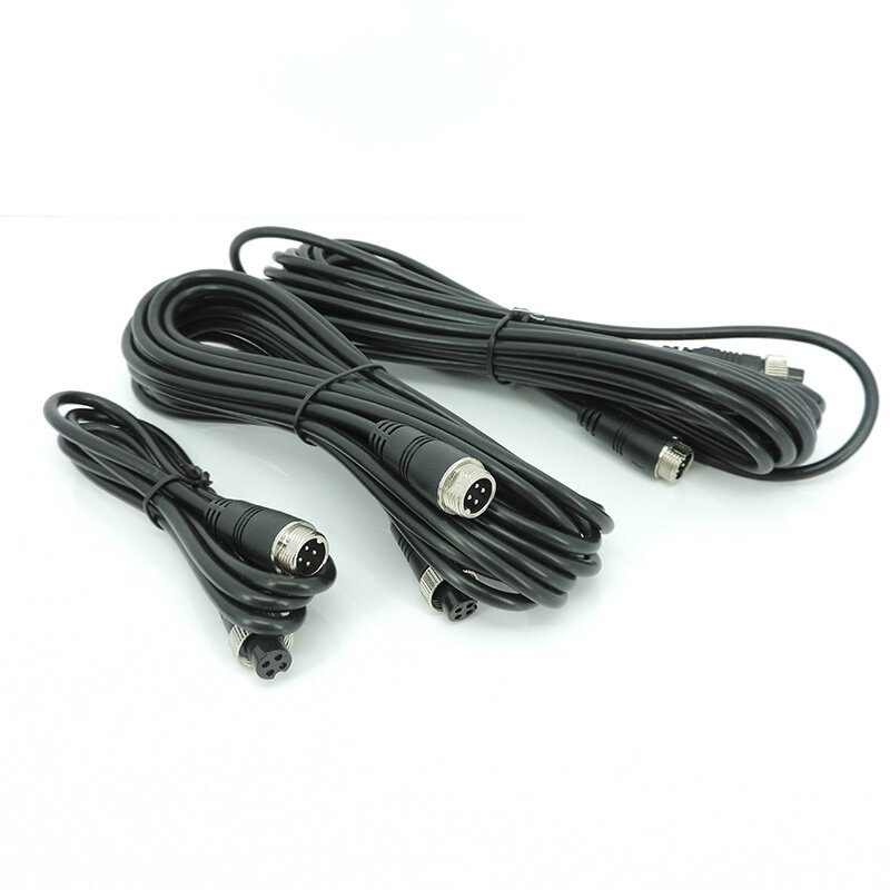 1m/2m/5m 4 Pin male to female Aviation Extension Video Cable for Truck Bus Monitor Camera Connection W28