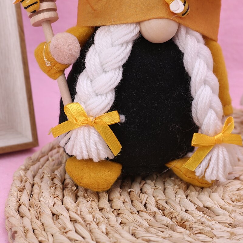 Q0KB Bumble Gnome skandynawski Tomte Nisse karzeł szwedzkie figurki elfa domowe gospodarstwo dekoracje kuchenne