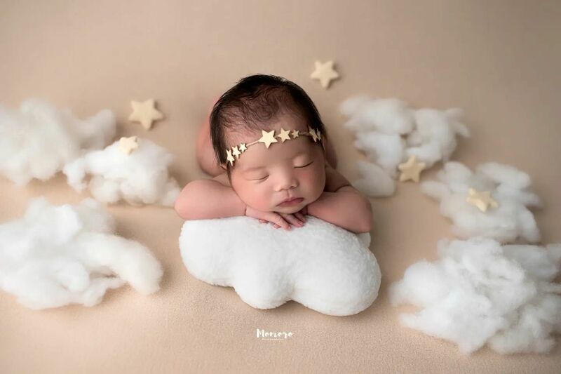 Baby Photography Props Newborn Photohoot First Picture Soft Cloud Session Studio Basket Filler Photoprop Fotografi Accessories