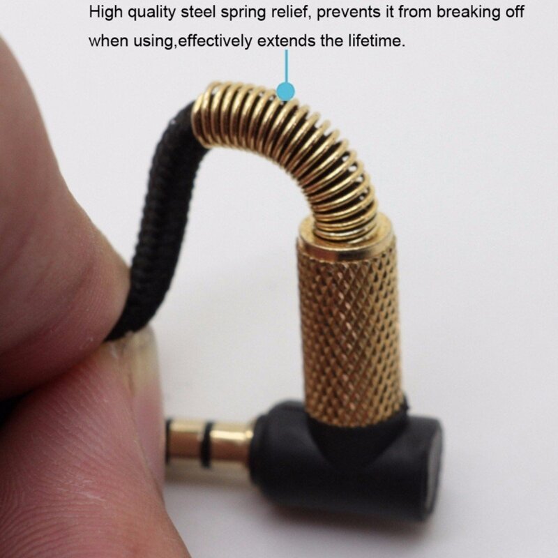 Pleciony kabel 3,5 mm do 3,5 mm do przewodu zestawu słuchawkowego QC15 Regulacja głośności 150 Dropship