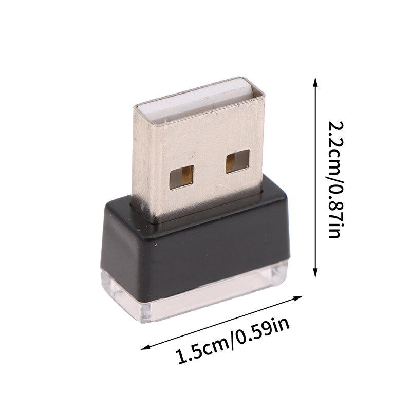 Mini USB LED Car Interior Light, Auto Atmosfera Luz de Neon, Decoração Plug and Play, Lâmpada Ambiente, Car-Styling, Novo, 2024