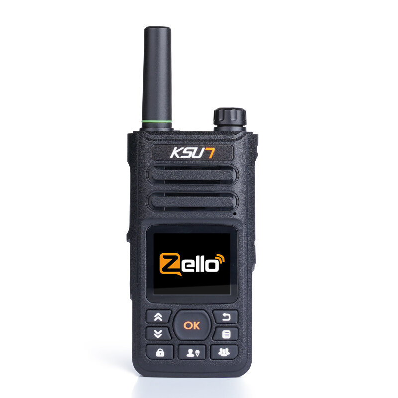 PTT zello walkie talkie 4G ซิมการ์ด WiFi โทรศัพท์มือถือวิทยุระยะไกล100ไมล์ GPS KSW-ZL18เครื่องรับส่งวิทยุมือถือ
