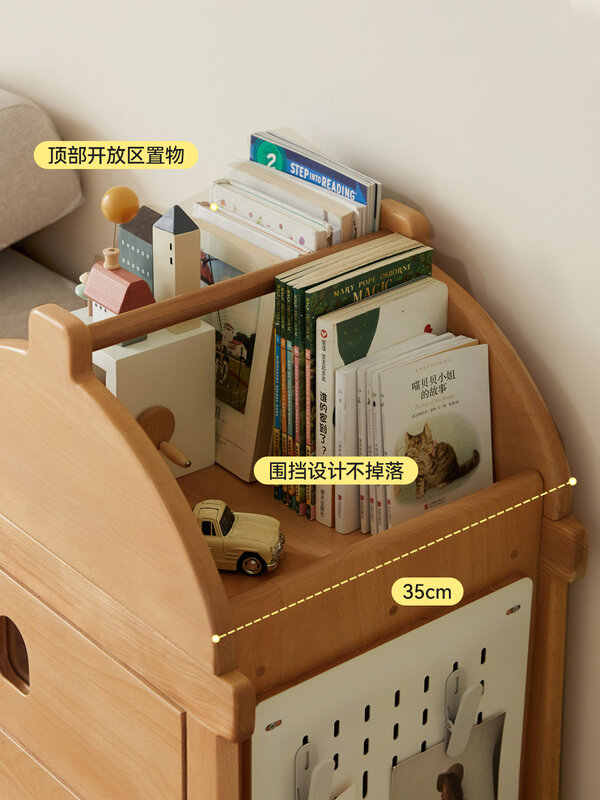 Детский комод из массива дерева, современный креативный шкаф из трех вещей, простой европейский комод из бука для хранения, шкаф для хранения