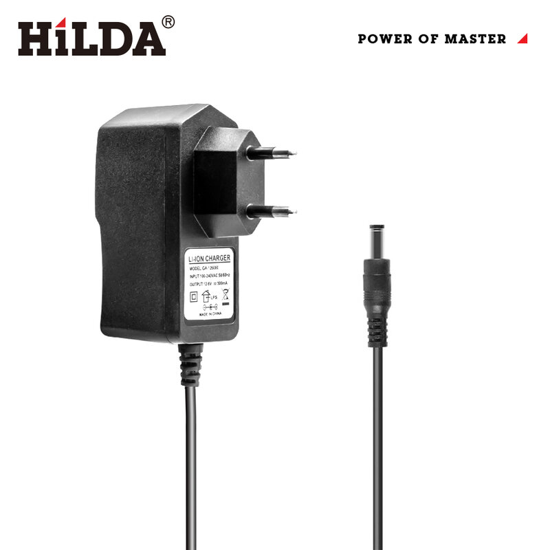HILDA 범용 충전기, 3D/4D 레이저 레벨용 리튬 배터리, EU 플러그 AC 전원 어댑터, 레이저 레벨 액세서리
