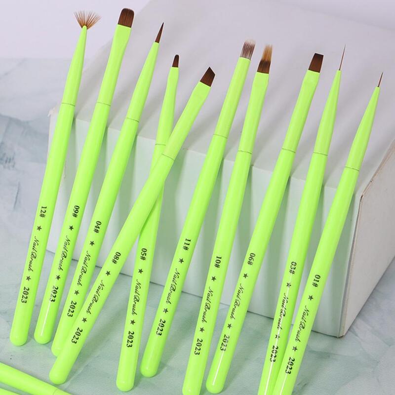 Nail Art Pen Lightweight Uv Manicure Pen Versatile Nail Art Brush for Beautiful Fruit Green Nail Designs Flexible Nail Design