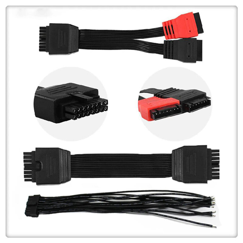 Lipo Battery Balance Connector, cabo de fio de silicone, fêmea para macho RC Plug Adapter, 7S, 12S, 14S, 16P, To16P, 7P, 1Pc