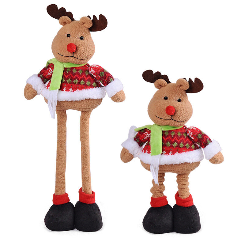 Retractable Christmas Doll Merry Christmas Decorations For Home Cristmas Ornament Xmas Gift For Kid Children New Year 2022