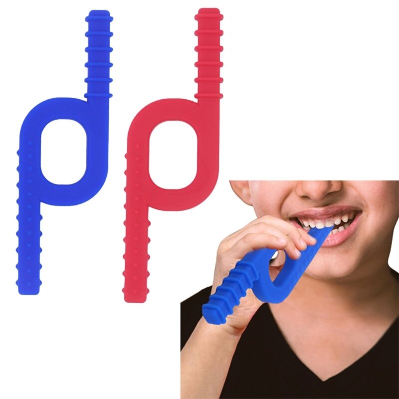 77HD Lightweight Silicone Chewlery Portable OralMotor Chewy Tool for Autistic Child