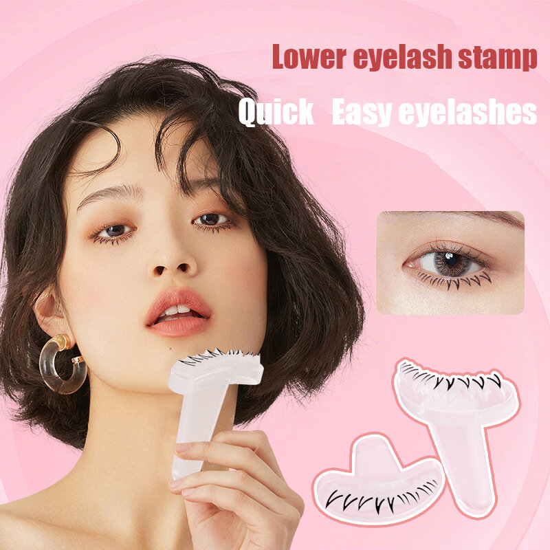 Silicone Eyelash Stamp Lower Eyelash Stamp Beauty Eyelash Stamp False Eyelash Eyeliner Stamp Practice Eyelash Eye Makeup Tools