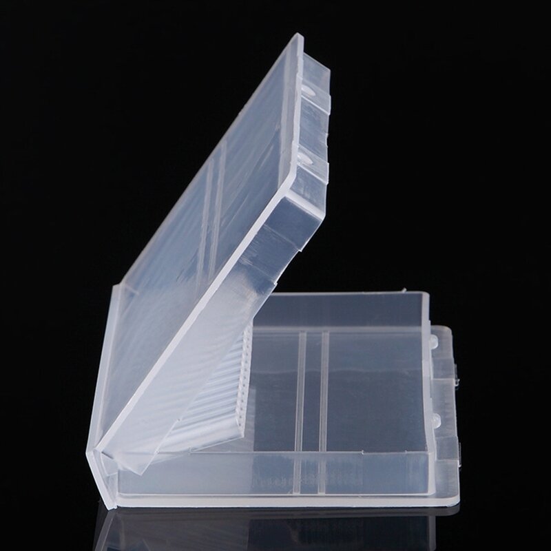 صندوق تخزين مثقاب الأظافر البلاستيكي الفارغ حامل ملفات الأظافر عرض الطحن للشحن المباشر