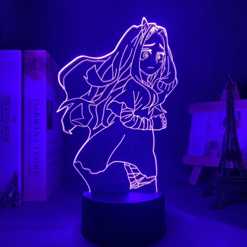 بلدي بطل الأكاديمية Led ضوء الليل مصباح Midoriya Izuku الشكل ضوء الليل للأطفال غرفة نوم الديكور كول هدية عيد ميلاد ثلاثية الأبعاد مصباح