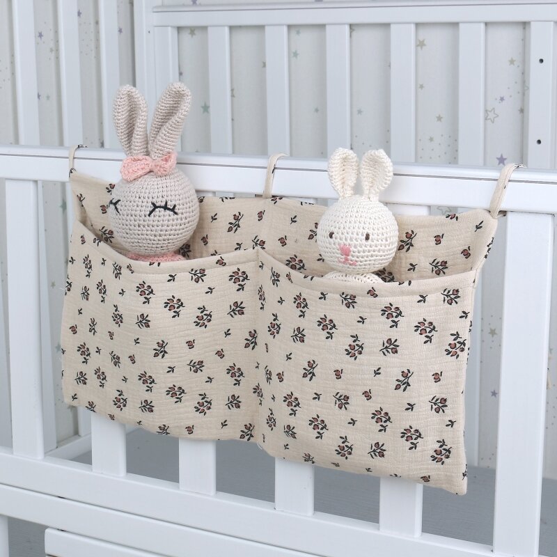 Nuova borsa portaoggetti portatile per culla organizzatore multifunzionale per testiera del letto neonato per bambini borsa per pannolini per biancheria da letto per bambini