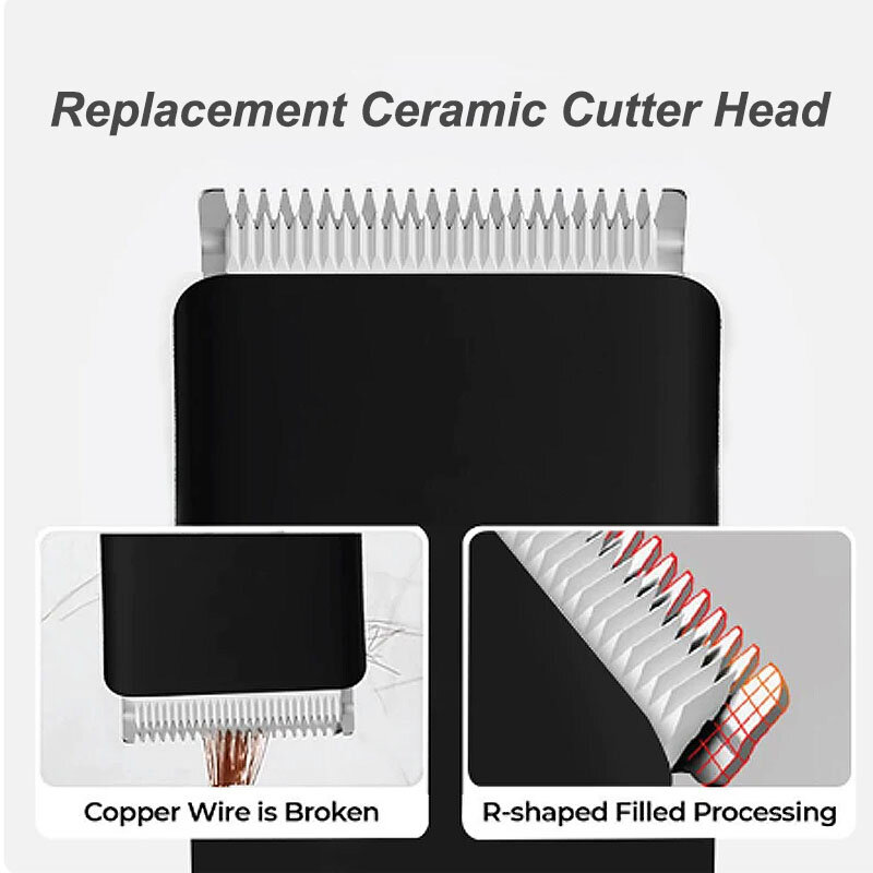 Replacement Hair Clipper Blade for ENCHEN Boost Nano Ceramic Cutter Head Black