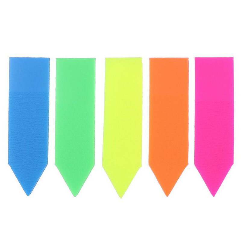 100 Sheets Arrow Shape Fluorescent Paper Self Adhesive Memo Pad Sticky Notes Sticker Paper Student Office Supplies