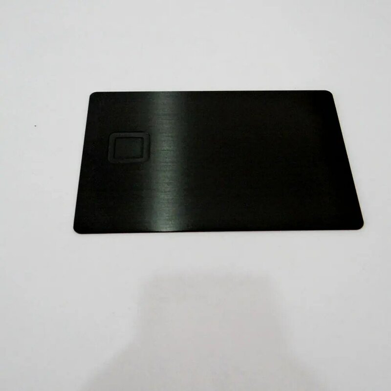 1pcs free shipping blank 4442 small chip slot Metal business card , metal credit card with strip and signature