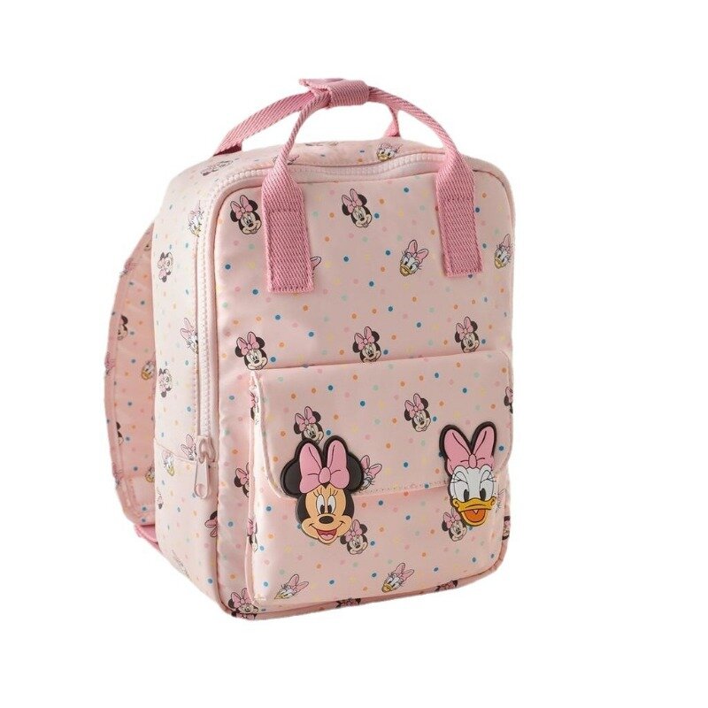 Disney-Mini mochila escolar con dibujos animados de Minnie para niños, bonito para niños y niñas bolso de hombro, novedad de 2025