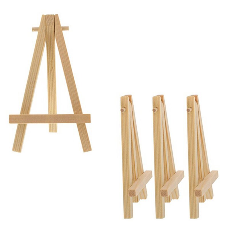 40 Mini DIY Wooden Frame Artist Wooden Easel Wedding Table Card Stand Display Stand Party Decoration 15X8cm Easel