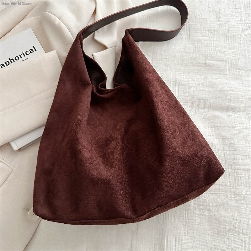 Large Capacity Casual Tote Bag Fashionable Underarm Bag Simple Shoulder Bag