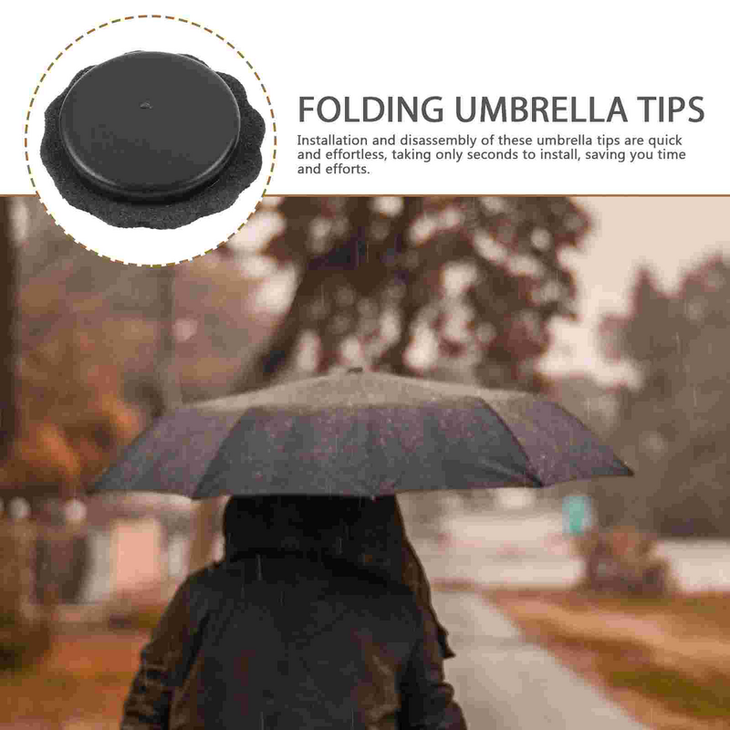 Embouts de parapluie pliants, couvre-embouts de remplacement, accessoires de parapluie, 4 pièces