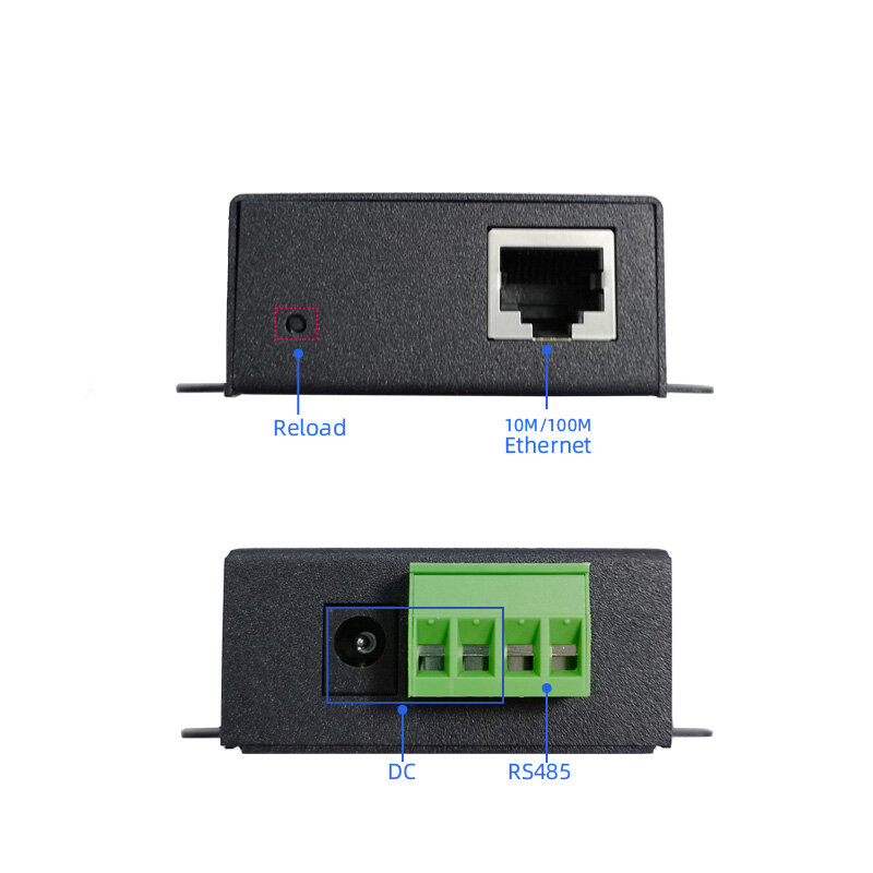 Servidor Serial Port Industrial, Conversor de Transmissão RS485 para Ethernet, Dispositivo HF5111S IOT, Suporte Modbus TCP