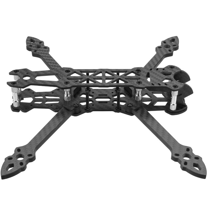 Mark4 Carbon Fiber Racing Drone, Quadcopter Freestyle, Peças UAV, Espessura do Braço 5mm, V2, 5 ", 225mm, FPV