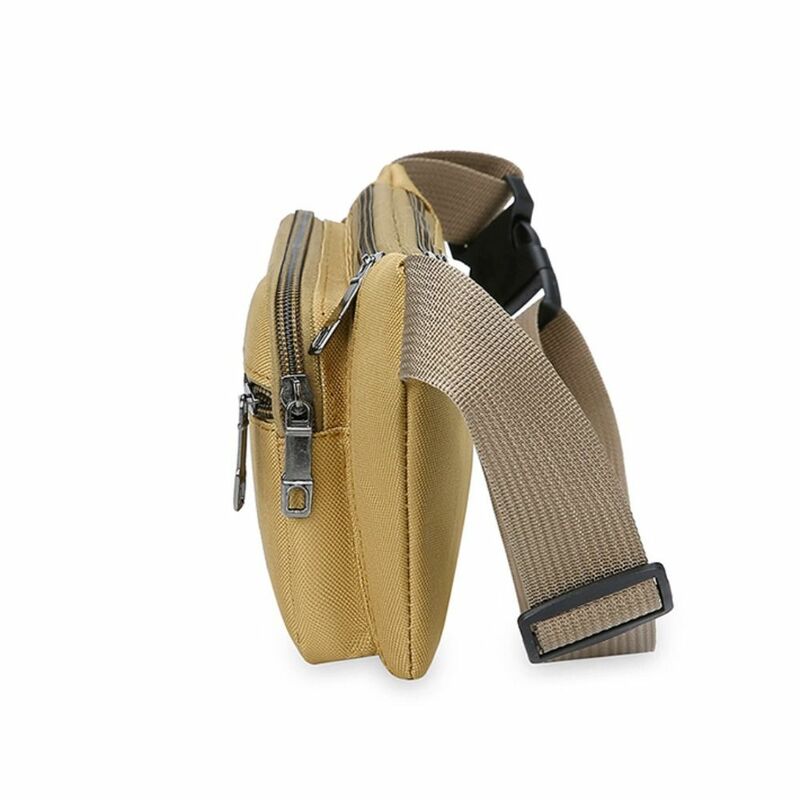 Saco Crossbody impermeável, Saco de cintura multi-bolso, Grande capacidade, Oxford Mobile Phone Bag, Moda