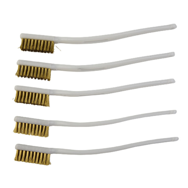 Supplies Practical Brass Wire Brush Accessories 17.5*1.2*2cm 5PCS Cleaning For Industrial Devices Polishing Home