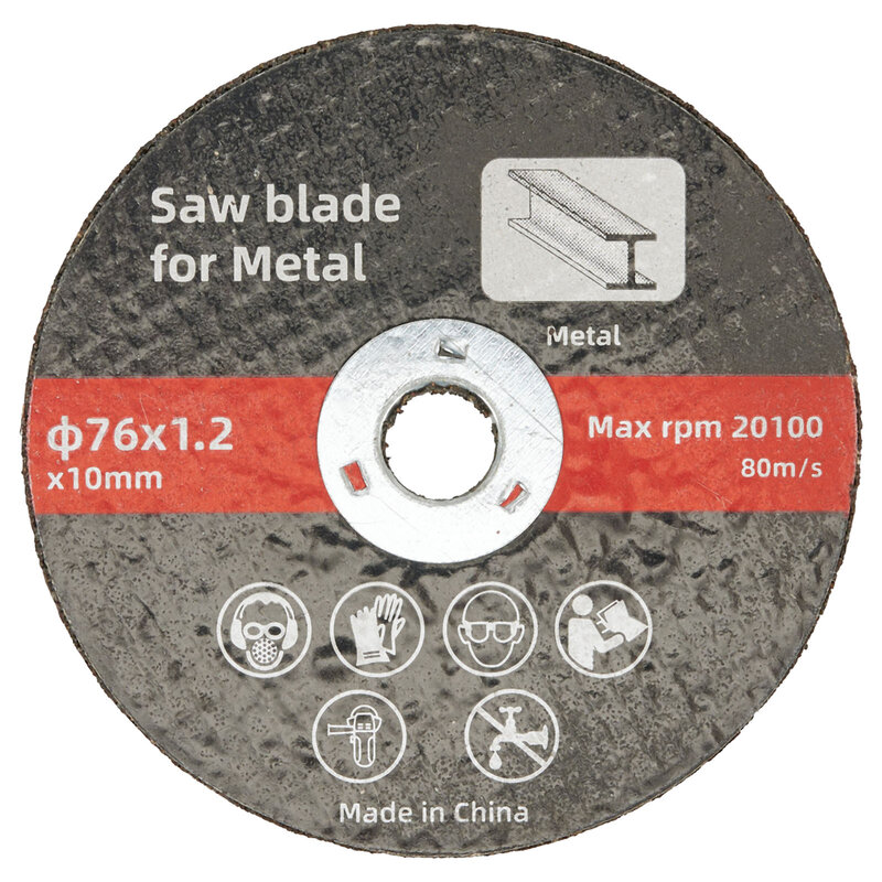 Steel Cutting Cutting Disc 76mm Wear Resistance Ceramic Cutting Blade Resin Saw Blade Cutting Disc Double Mesh