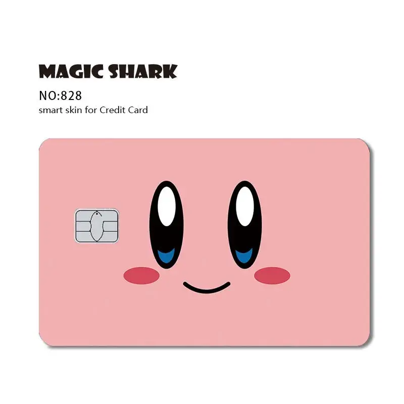 Kawaii Spongebob Stitch Pooh Bear Minnie Mickey PVC Film Sticker Skin Tape for Debit Card Credit Bank Card Front Side