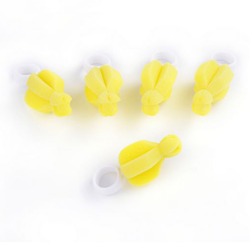 20pcs Portable Baby Bottle Teat Brush Durable Cleaning Brush Sponge Pacifier Cleaning Brush for Baby Home Outdoor (Yellow)