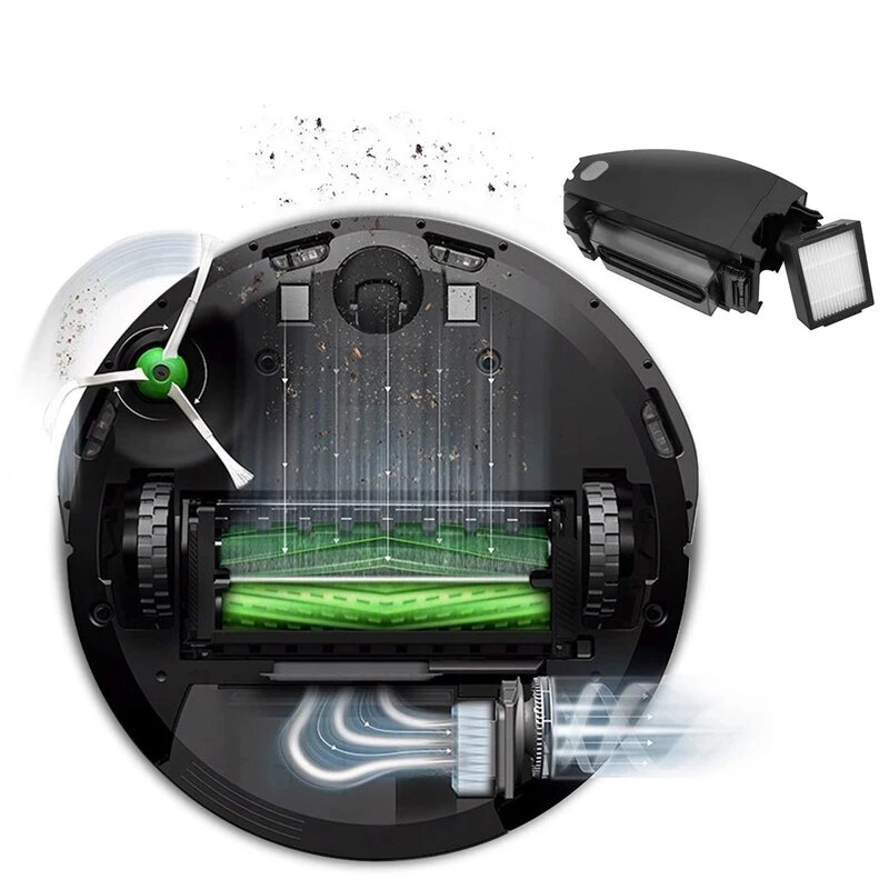 Cepillo lateral principal para iRobot Roomba i3 i4 i6 i7 i8 E5 E6 E7 j7, piezas de aspiradora, bolsa de polvo, filtro Hepa, accesorios de alta calidad