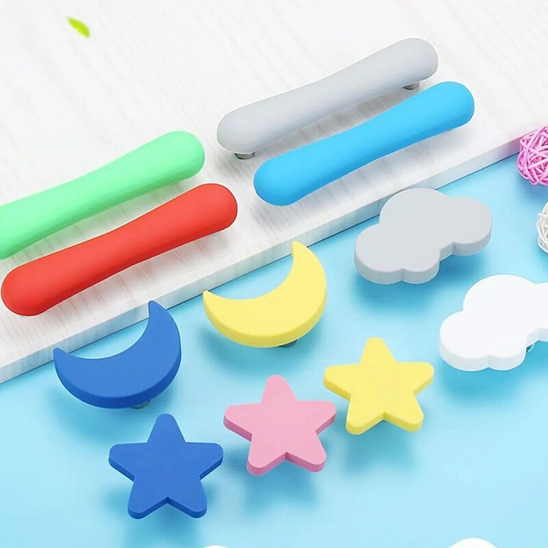 Easy-to-Install Door Knobs With Star Shape For Children S Furniture Widely Used Easy Installation yellow trumpet