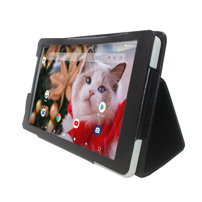 Google Play Tablet 8 ''Andriod 11 ALLWINNER A133แท็บเล็ตพีซี Quad Core 2GB + 32GB 64-bit 1280 x เคสหนังของขวัญ800IPS