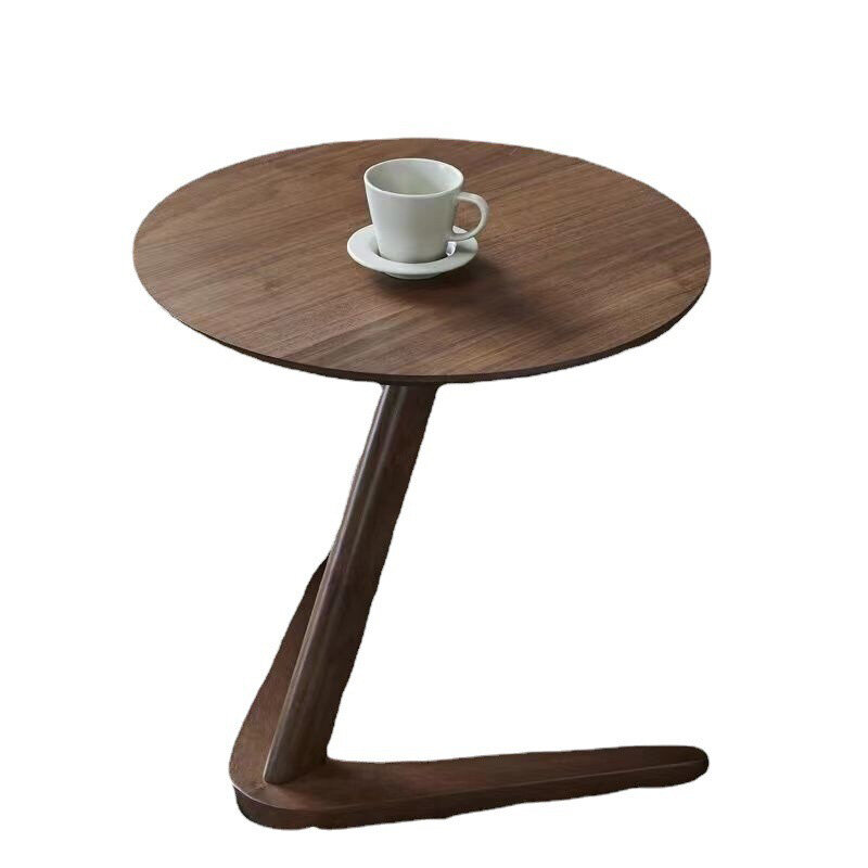단단한 나무 옆 식탁, 커피 차, 원형 가구, 거실 캠핑 카페 우드 테이블