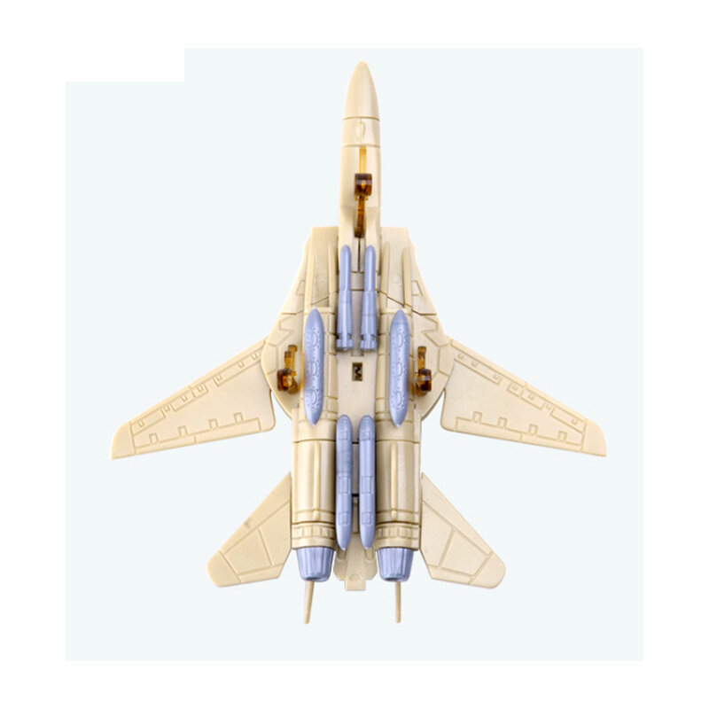 Собрать модель истребителя, игрушки строительный инструмент 4D боец блоки здание самолет военная модель оружие боец 8 шт набор A15