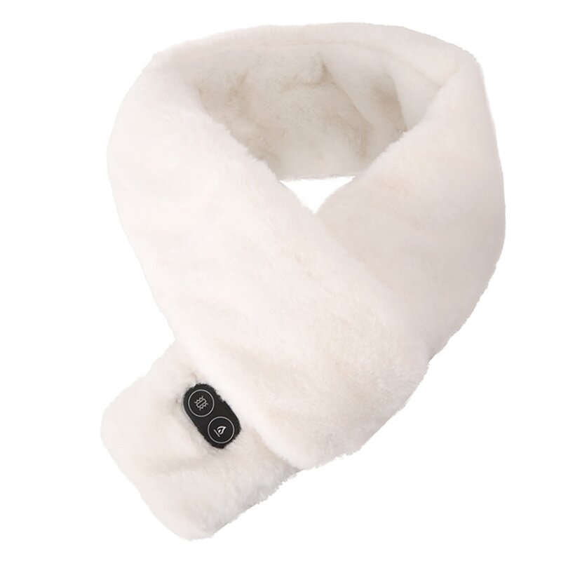 Lenço de pescoço aquecido USB Smart Charging para homens e mulheres, almofada de aquecimento do pescoço, proteção contra frio, quente, inverno