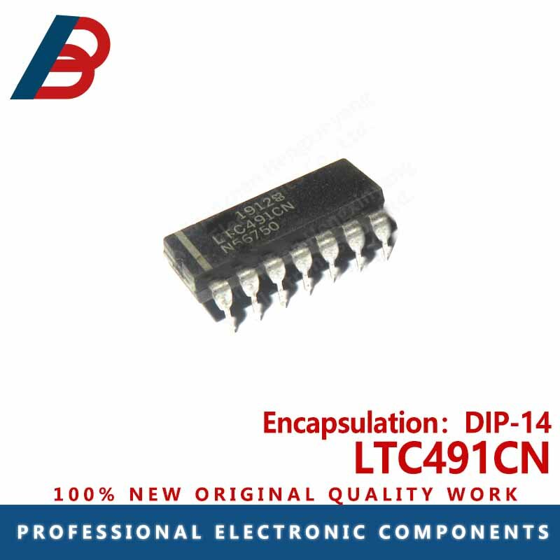 1pcs   LTC491CN package DIP-14 drive receiver chip