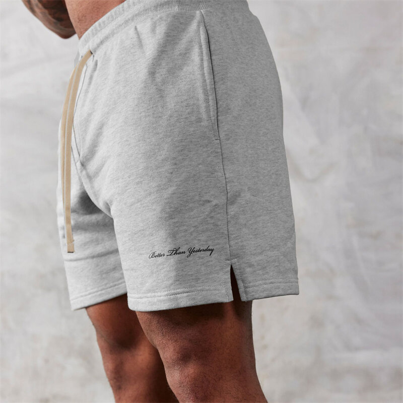 Cotton black REGULAR FIT shorts men's casual five-cent pants Fashion joggers gym workout fitness men's sweatpants